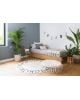 LORENA CANALS - Washable Rug Round ABC Natural - Black - Ø150
