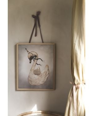 MRS MIGHETTO - "Dear Swan" Art Print - FAIRGROUND FRIENDS - 40 x 50 cm