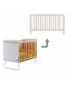 BE - BE COT - Lit bébé évolutif design devenant bureau - Barreaux coulissants