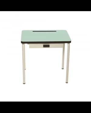 LES GAMBETTES REGINE - Vintage Design school desk for kids 2-7 y.o. - Mint green