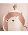 MUSKHANE - TAPIS ROND EN FEUTRE - PASU GRIZZLY - ROSE QUARTZ