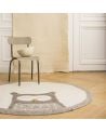 MUSKHANE - TAPIS ROND EN FEUTRE - PASU OWLY - PIERRE CLAIR - NATURAL