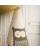 MUSKHANE - ROUND RUG IN FELT - PASU OWLY - POLLEN - NATURAL