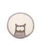 MUSKHANE-TAPIS ROND EN FEUTRE - PASU OWLY - POLLEN - NATURAL