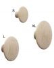 MUUTO -THE DOTS - Set of 5 wall hooks - Grey