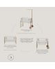 Oliver Furniture - Lit bébé Multi-fonction - Cododo Berceau et Banc - Kit de conversion compris
