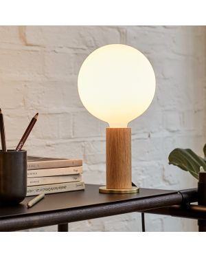 Tala - Knuckle Lampe de table en chêne avec Sphere IV