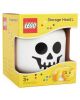 LEGO - STORAGE BOX - Head Halloween pumpkin or skeleton - 2 sizes