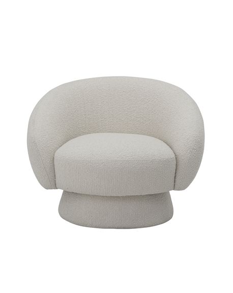 Ted Lounge Chair Seventies Inspired, Round Lounge Chair