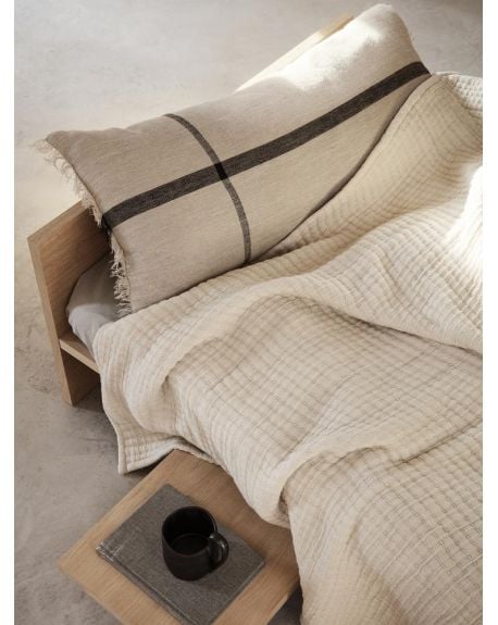 Ferm LIVING - Calm Cushion 40x90 cm - Camel/Black
