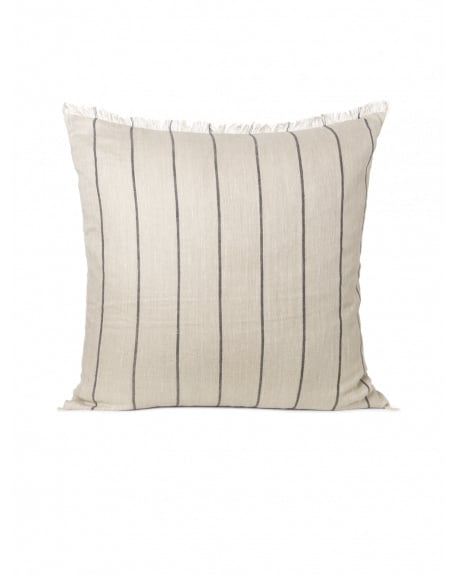 FERM LIVING - Coussin - Calm Cushion 80x80 cm - Camel/Noir