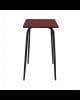 Table Haute Retro Véra – uni Bordeaux Pieds Noirs