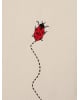 FERM LIVING KIDS - Tente broderie coccinelle - Naturel