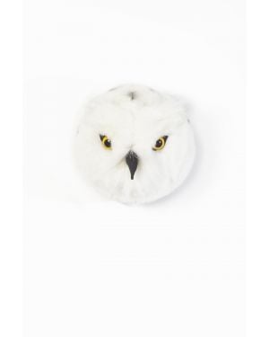 WILD & SOFT - Trophée en peluche - Tête Harfang des neiges - Chloé