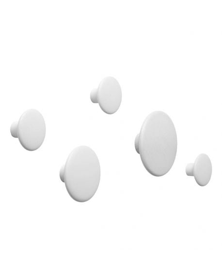 MUUTO - THE DOTS - Ensemble de 5 patères - Gris