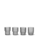 FERM LIVING - Verres à eau Ripple - Gris fumé - Pack de 4