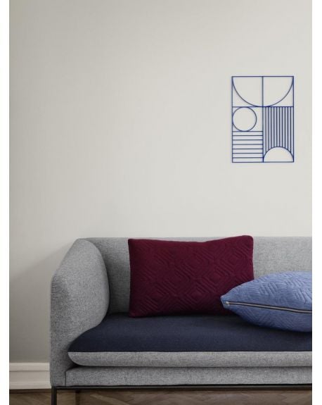 Ferm LIVING - Quilt Cushion - Light Blue