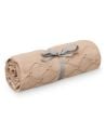 CAM CAM COPENHAGEN - Couverture en tricot feuille 80x100cm - GOTS - Mauve