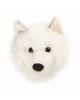 WILD & SOFT - Trophée en peluche - Tête loup blanc - Lucy