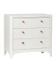 LEANDER - Commode Classic 3 tiroirs - blanche