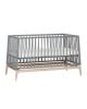 LEANDER Lit bébé 140x70 cm LUNA, Gris/Chêne
