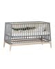LEANDER Lit bébé 140x70 cm LUNA, Gris/Chêne