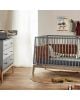 LEANDER Lit bébé 140x70 cm LUNA, Gris/Chêne