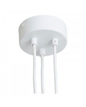 LA CASE DE COUSIN PAUL - Suspension simple - 3 Fils - blanc mat