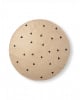 FERM LIVING - Tapis en jute - Triangle noir