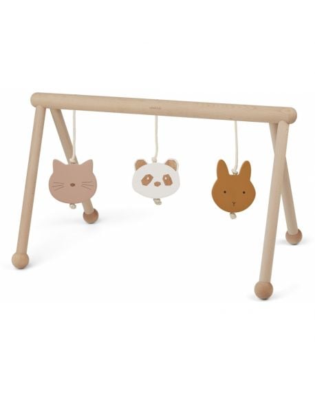 Liewood - Arche d'éveil en bois avec jouets - Bleue