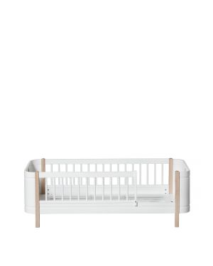 Oliver Furniture - Lit Wood Mini+ junior - 68x162 cm - Blanc/Chêne