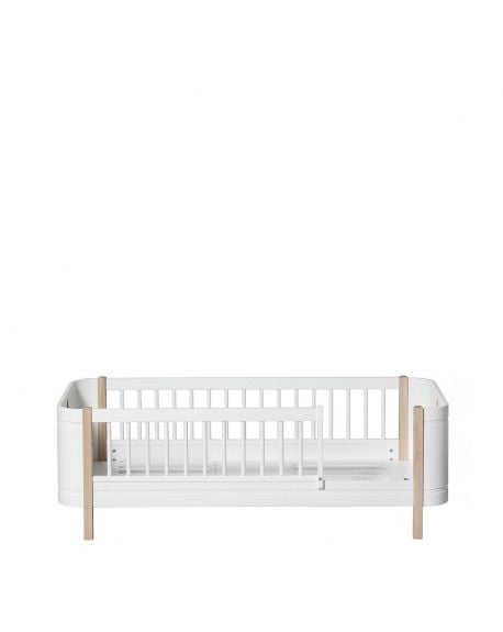 Oliver Furniture - Wood Mini+ junior bed - 68x162cm - white/oak