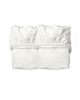 LEANDER - Lot de 2 draps housse - 40 x 80 x 10 cm - Blanc - Cotton Organique