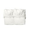 LEANDER - Lot de 2 draps housse - 40 x 80 x 10 cm - Blanc - Cotton Organique