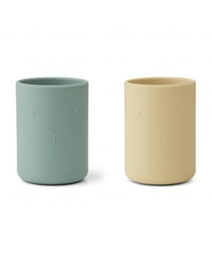 Liewood - 2 Gobelets Ethan - Silicone - Chat