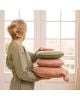 MUSKHANE-Coussin Smarties gris clair en feutre