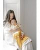 Elva Senses - Couverture Bébé Bulle sensorielle - Moutarde & Blanc