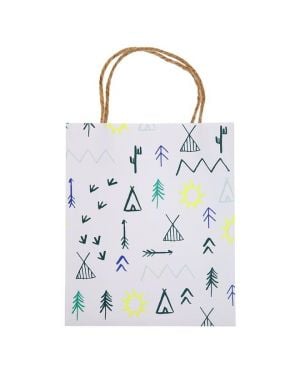Meri Meri - Sacs Anniversaire - Let's explore - Lot de 8