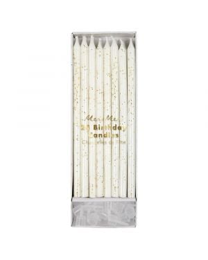 Meri Meri - Gold Glitter Candles (set of 24)