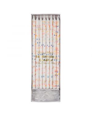 Meri Meri - Neon Confetti Candles (set of 16)