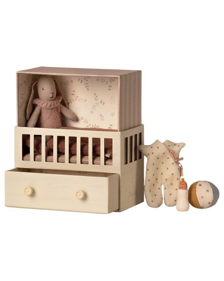 MAILEG - Chambre bébé avec micro lapin