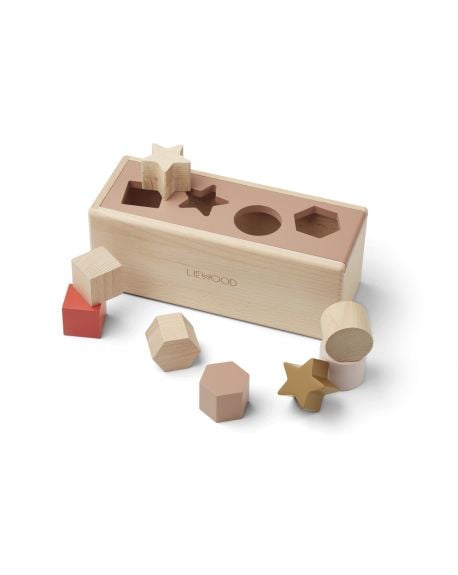 Liewood - Puzzle en bois Midas - Geometric rose toscane