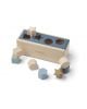 Liewood - Puzzle en bois Midas - Geometric bleu baleine