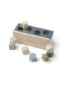 Liewood - Puzzle en bois Midas - Geometric bleu baleine
