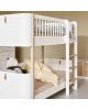 OLIVER FURNITURE - Wood Mini+ Low Bunk Bed, White/Oak