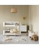 Oliver Furniture - Mini+, lit superposé mi-haut, 68x162cm. blanc/chêne