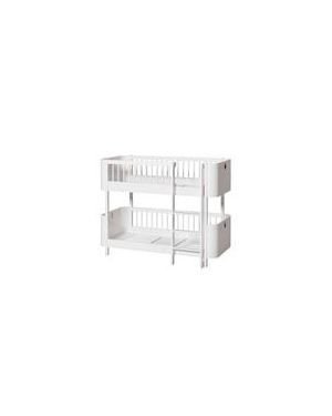 OLIVER FURNITURE - Wood Mini+ Low Bunk Bed - White