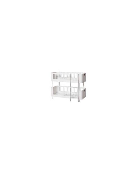 OLIVER FURNITURE - Wood Mini+ Low Bunk Bed - White