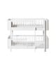 Oliver Furniture - Mini+, lit superposé mi-haut, 68x162cm - Blanc