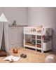 Oliver Furniture - Mini+, lit superposé mi-haut, 68x162cm - Blanc